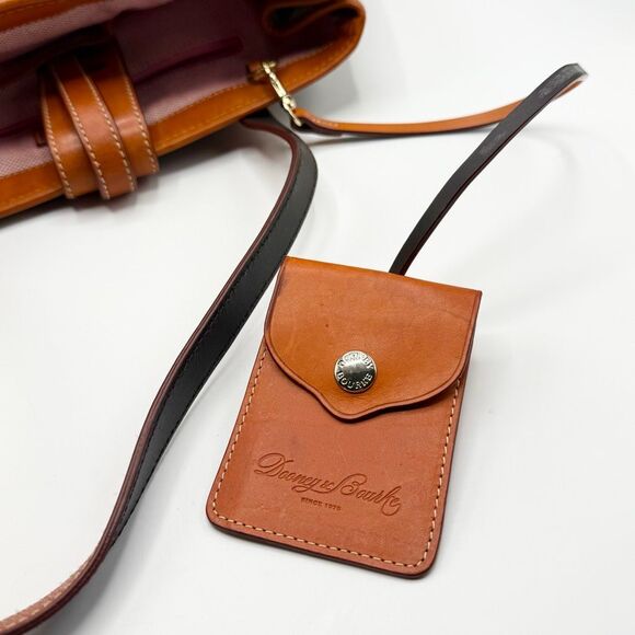 Dooney & Bourke Vintage VTG Canvas Leather Shoulder Giraffe Print Tote Bag - Picture 8 of 16